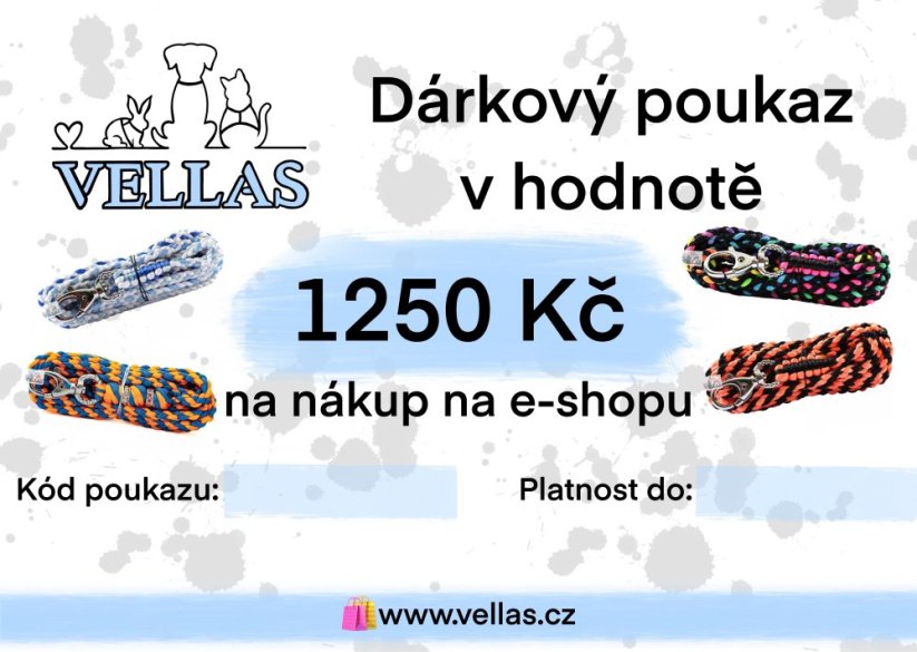 DÁRKOVÝ POUKAZ - od 250 Kč - Poukaz v hodnotě: 1.250 Kč