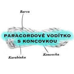 Paracordové vodítko S KONCOVKOU - NAVRHNI SI