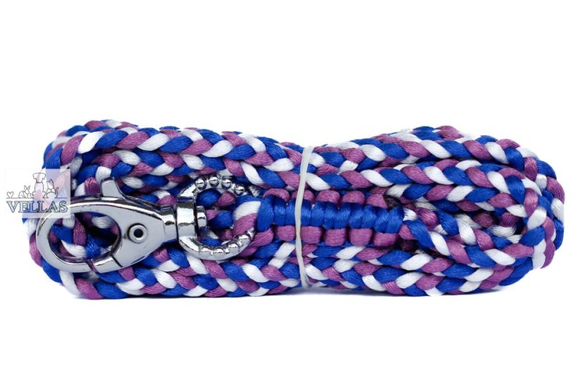 Vodítko pletené BÍLOMODROŠVESTKOVÁ