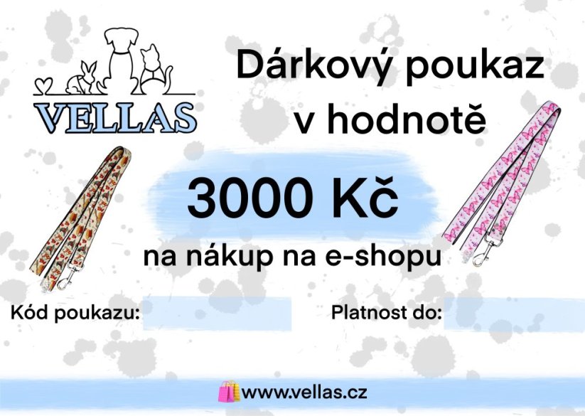 DÁRKOVÝ POUKAZ - od 250 Kč - Poukaz v hodnotě: 3.000 Kč