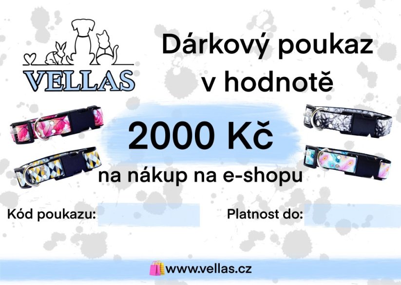 DÁRKOVÝ POUKAZ - od 250 Kč - Poukaz v hodnotě: 2.000 Kč