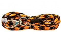 Paracordové vodítko ORANŽOVOČERNOBÍLÉ