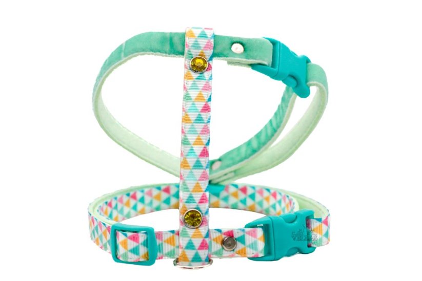 Postroj BAREVNÉ TROJÚHELNÍČKY - Varianty: 2. Varianta, Velikost postroje: L