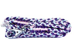 Vodítko pletené RŮŽOVOMODROŠVESTKOVÉ