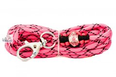 Paracordové vodítko RŮŽOVOČERNÉ