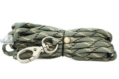 Paracordové vodítko ŠEDOČERNOBÉŽOVÉ