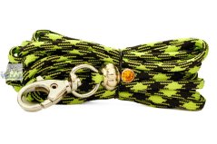 Paracordové vodítko ZELENOČERNÉ