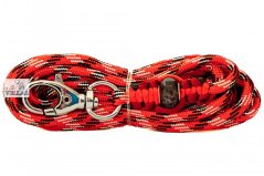 Paracordové vodítko ČERVENOČERNOBÍLÉ