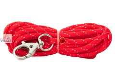 Paracordové vodítko ČERVENOSTŘÍBRNÉ