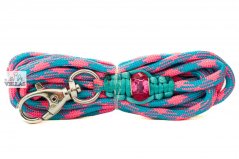 Paracordové vodítko RŮŽOVOMODRÉ