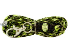 Paracordové vodítko ZELENOČERNÉ