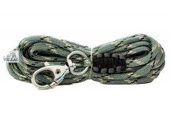 Paracordové vodítko ŠEDOČERNOBÉŽOVÉ