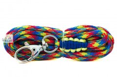 Paracordové vodítko MODRÝ MULTICOLOR