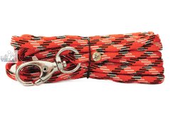 Paracordové vodítko ČERVENOČERNOBÍLÉ