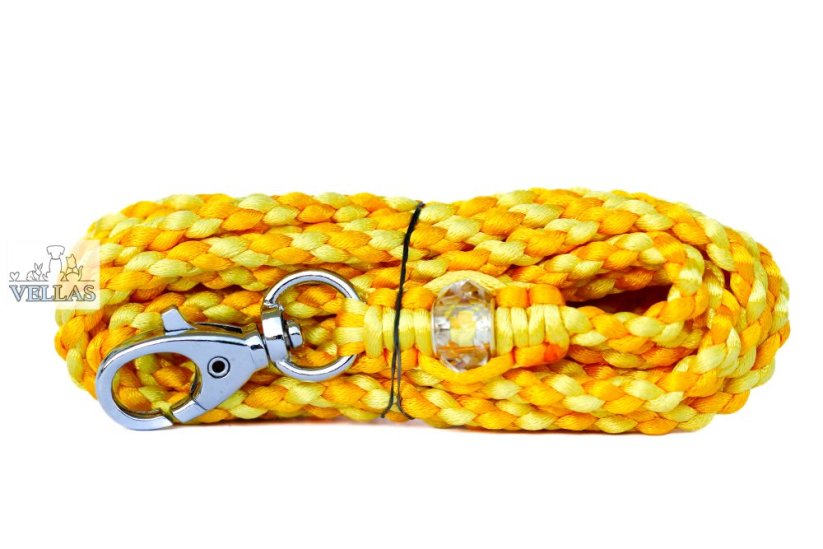 Vodítko pletené ŽLUTÉ