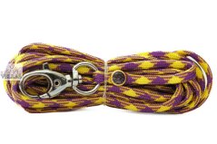 Paracordové vodítko FIALOVOŽLUTÉ