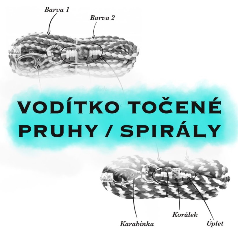 Vodítko TOČENÉ DOUBLE - NAVRHNI SI