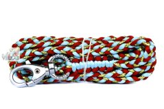 Vodítko pletené ČERVENOMODROZLATÉ