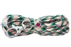 Paracordové vodítko RŮŽOVOZELENOČERNOBÍLÉ
