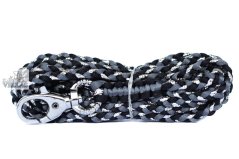 Vodítko pletené ŠEDOČERNÉ