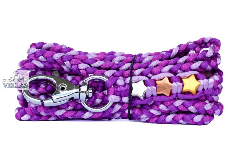 Vodítko pletené FIALOVÉ