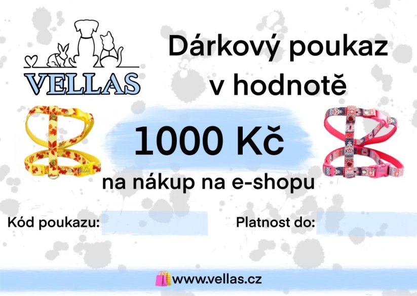 DÁRKOVÝ POUKAZ - od 250 Kč - Poukaz v hodnotě: 1.000 Kč