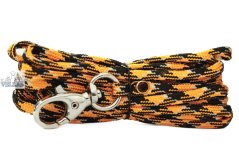 Paracordové vodítko ORANŽOVOČERNOBÍLÉ