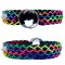 Paracordový obojek BLACK RAINBOW SPIRAL