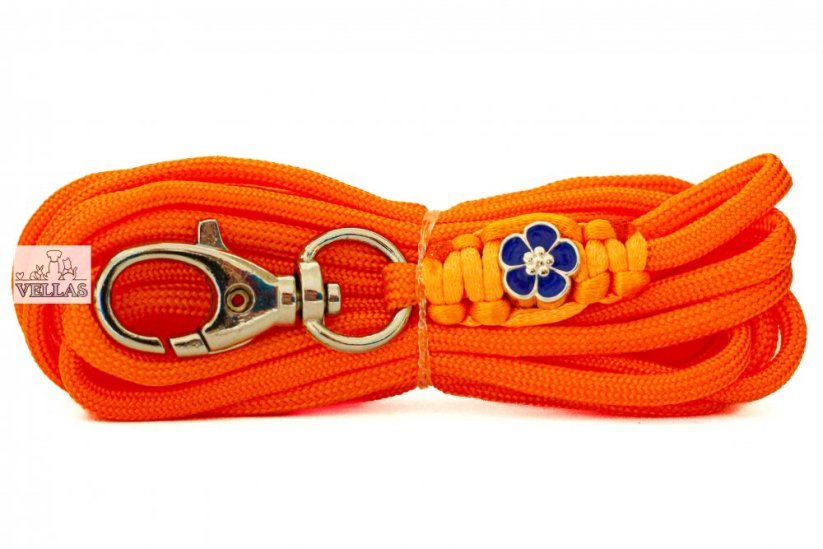 Paracordové vodítko ORANŽOVÉ - Varianty: 2. Varianta